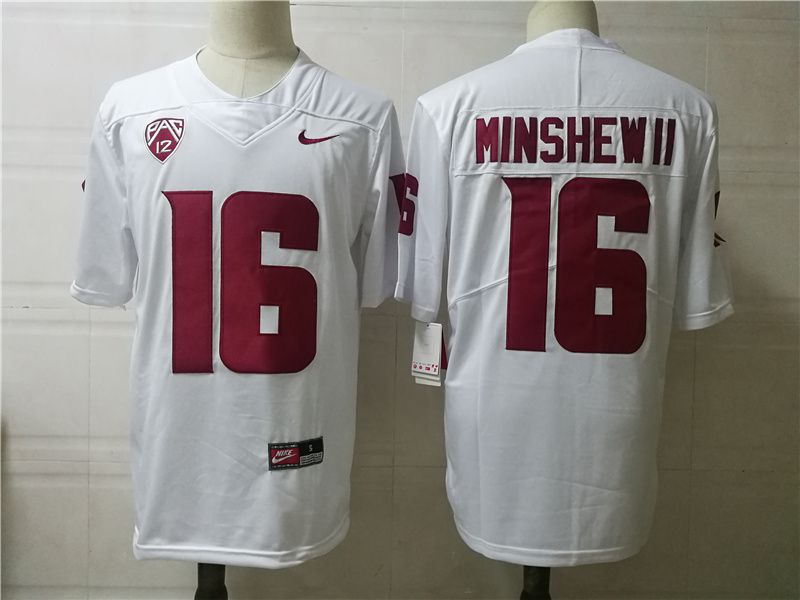 Men Washington State Cougars #16 Minshewii White 2025 Nike Limited NCAA Jersey->more ncaa teams->NCAA Jersey